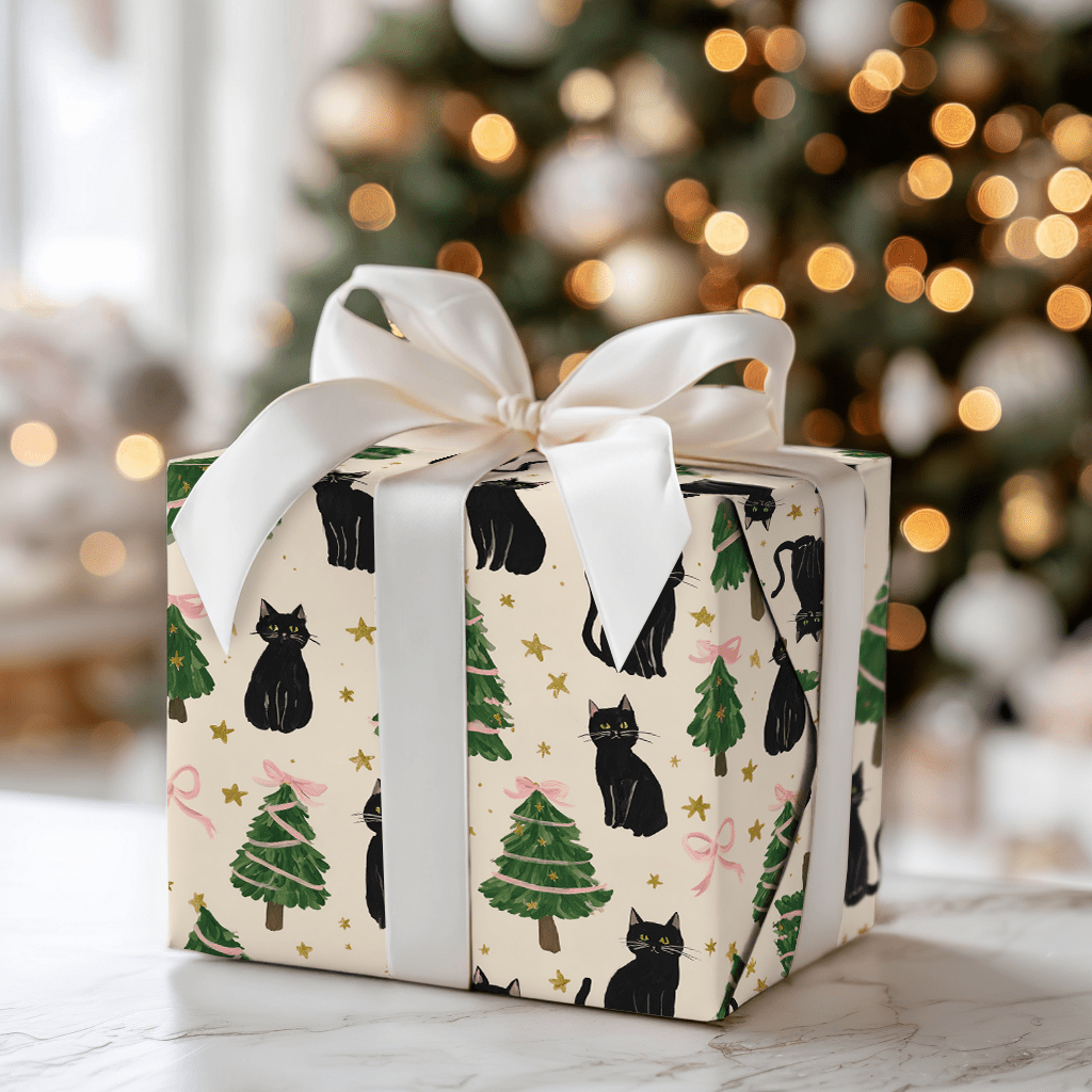 Yuletide Kitty - Wrapping Paper - Aspen & Arlo