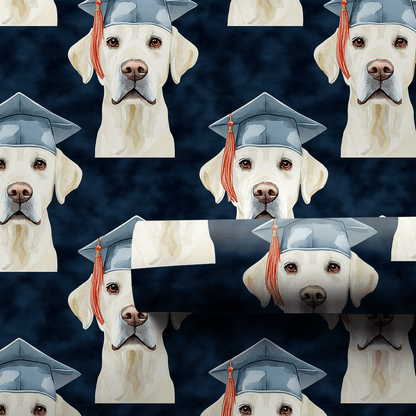White Lab Graduate - Wrapping Paper - Aspen & Arlo