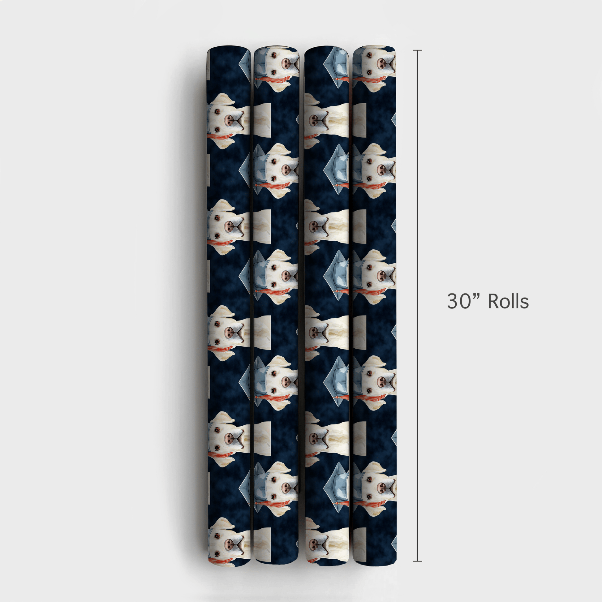 White Lab Graduate - Wrapping Paper - Aspen & Arlo