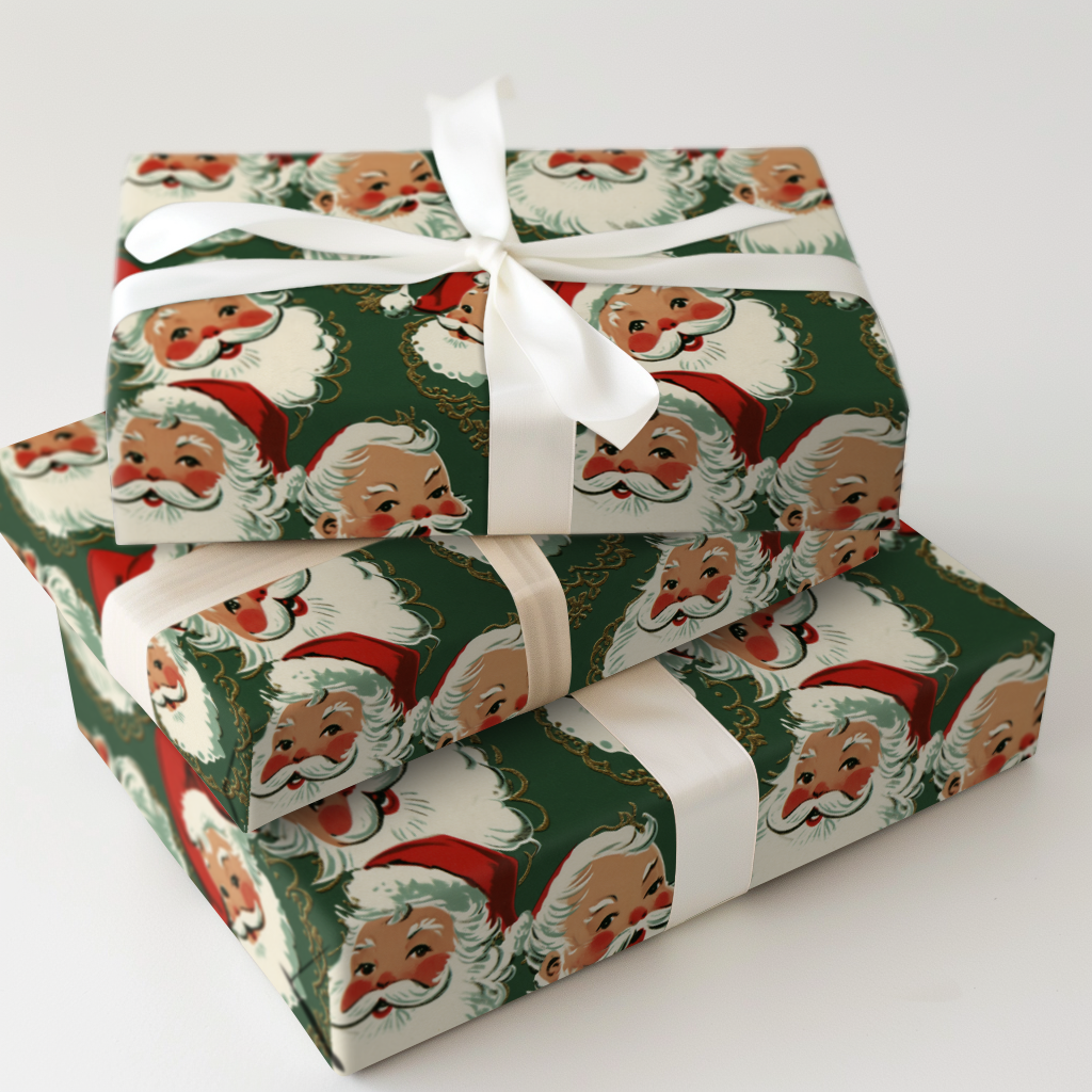 Vintage Santa Green