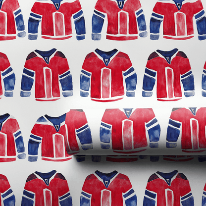 Suited Up Red - Wrapping Paper - Aspen & Arlo