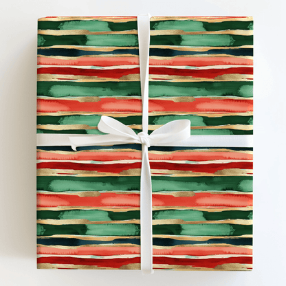 Line Me Up Santa - Wrapping Paper - Aspen & Arlo