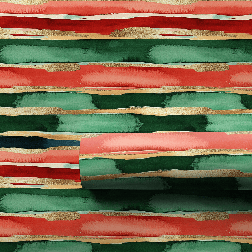 Line Me Up Santa - Wrapping Paper - Aspen & Arlo