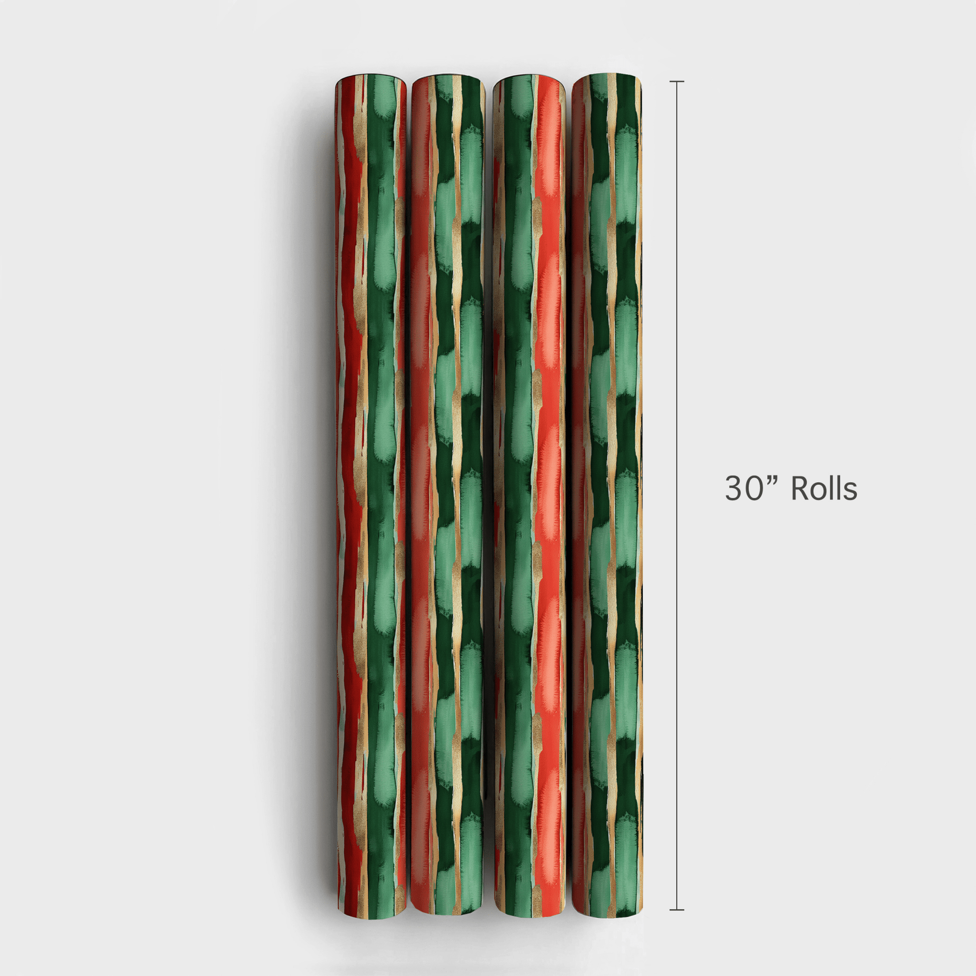 Line Me Up Santa - Wrapping Paper - Aspen & Arlo