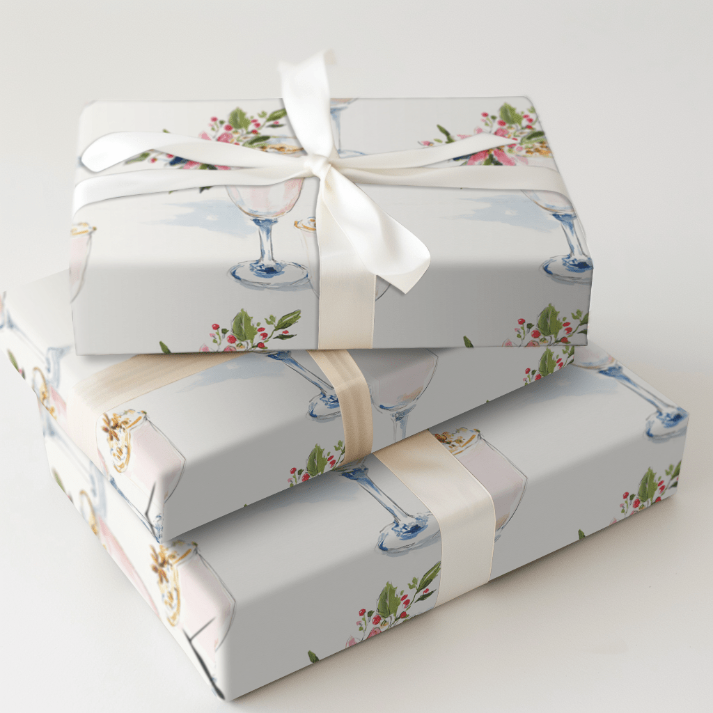 Cheers to Christmas - Wrapping Paper - Aspen & Arlo