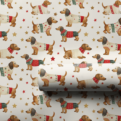 Dachshund Through the Snow - Wrapping Paper - Aspen & Arlo
