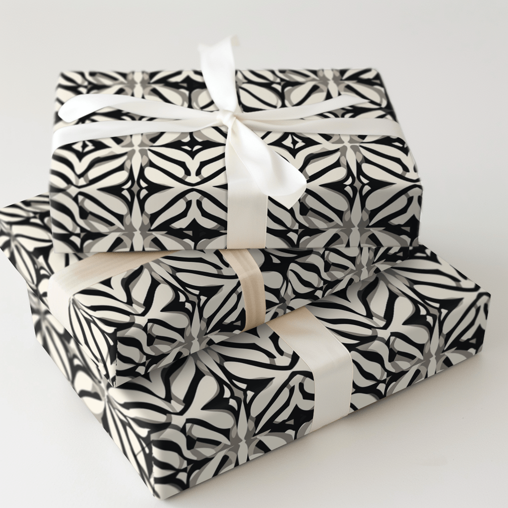 Zebra Kaleidoscope - Wrapping Paper - Aspen & Arlo