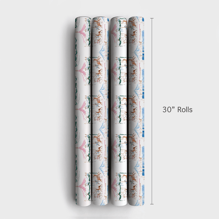 Candy Cane Carousel - Wrapping Paper - Aspen & Arlo