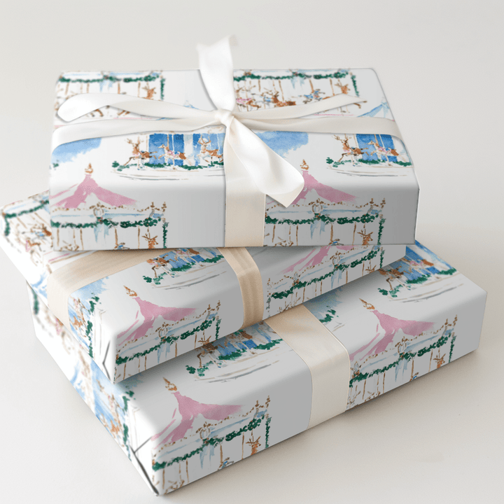 Candy Cane Carousel - Wrapping Paper - Aspen & Arlo