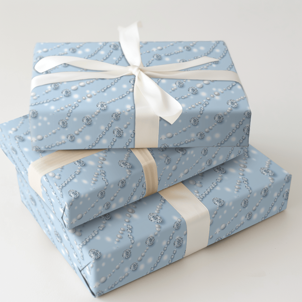 Blue Detail - Wrapping Paper - Aspen & Arlo