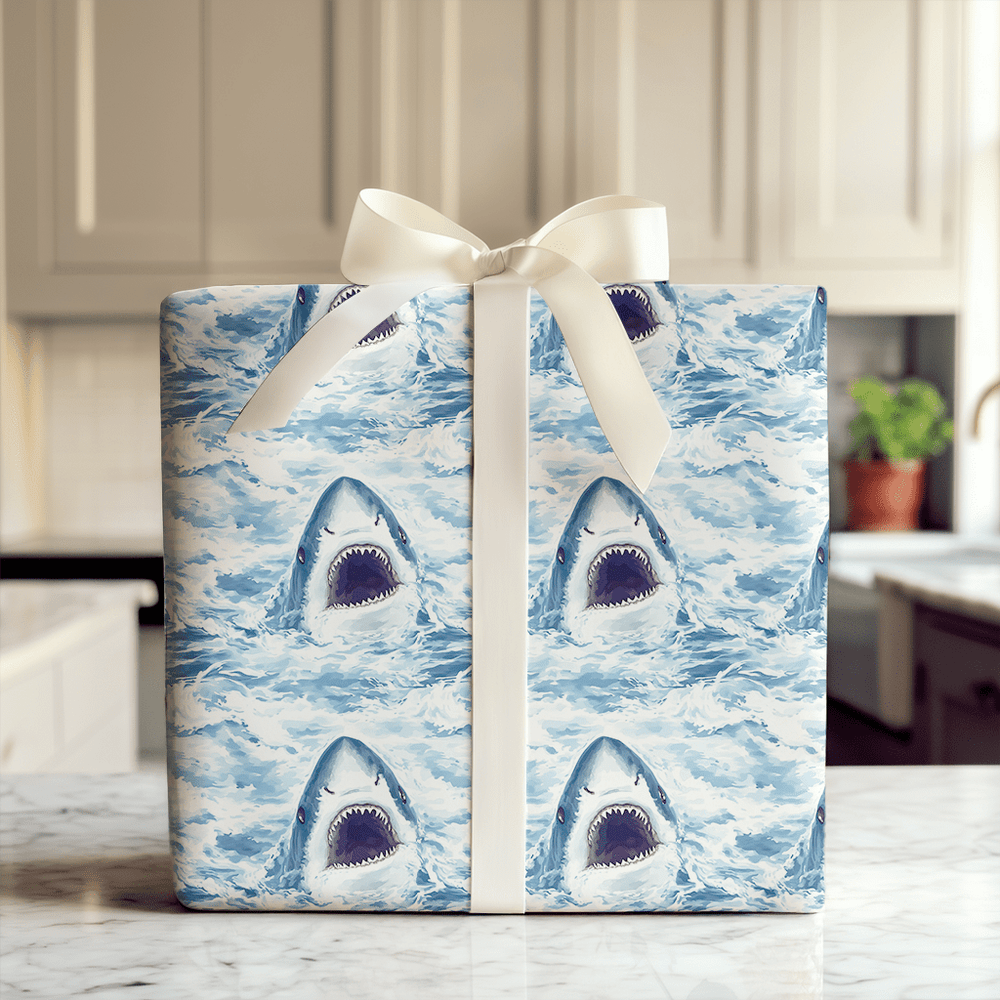 Jaws Drop for My Birthday - Wrapping Paper - Aspen & Arlo