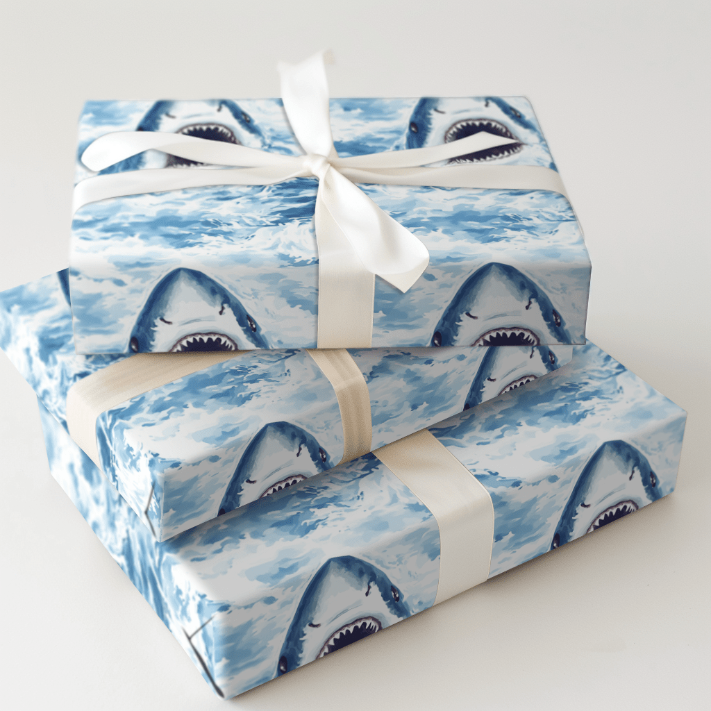 Jaws Drop for My Birthday - Wrapping Paper - Aspen & Arlo
