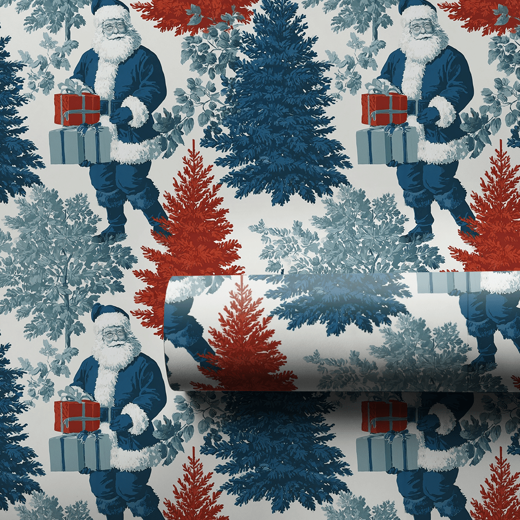 Midnight St. Nick - Wrapping Paper - Aspen & Arlo