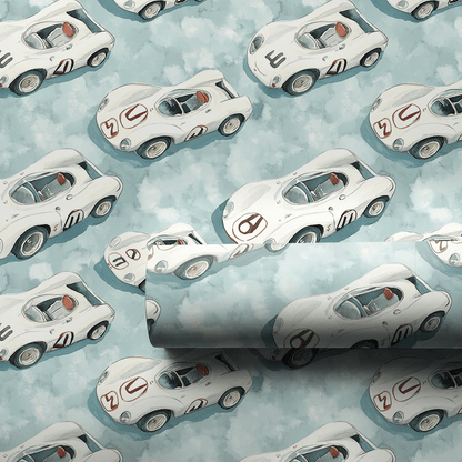 Finish Line Blues - Wrapping Paper - Aspen & Arlo