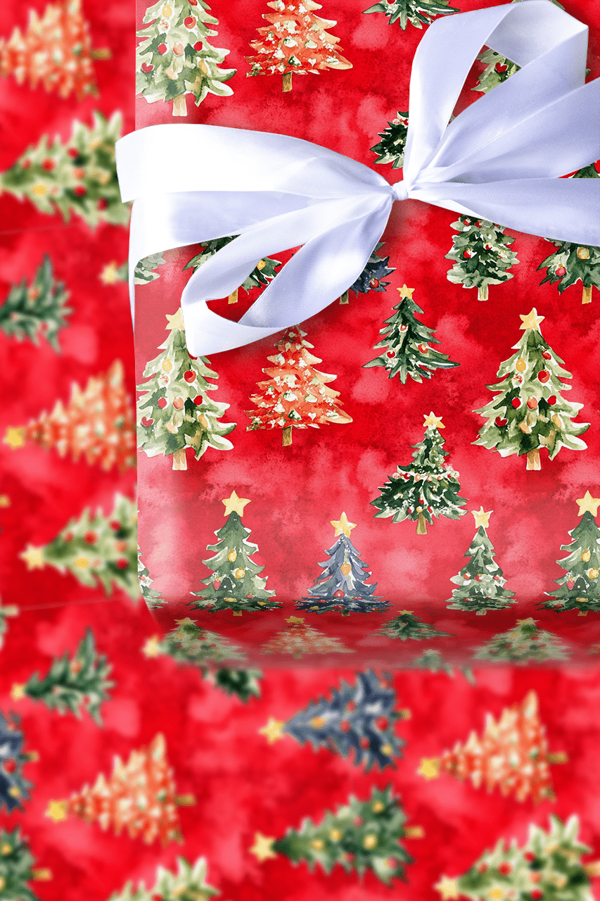 Red and Bright - Wrapping Paper - Aspen & Arlo