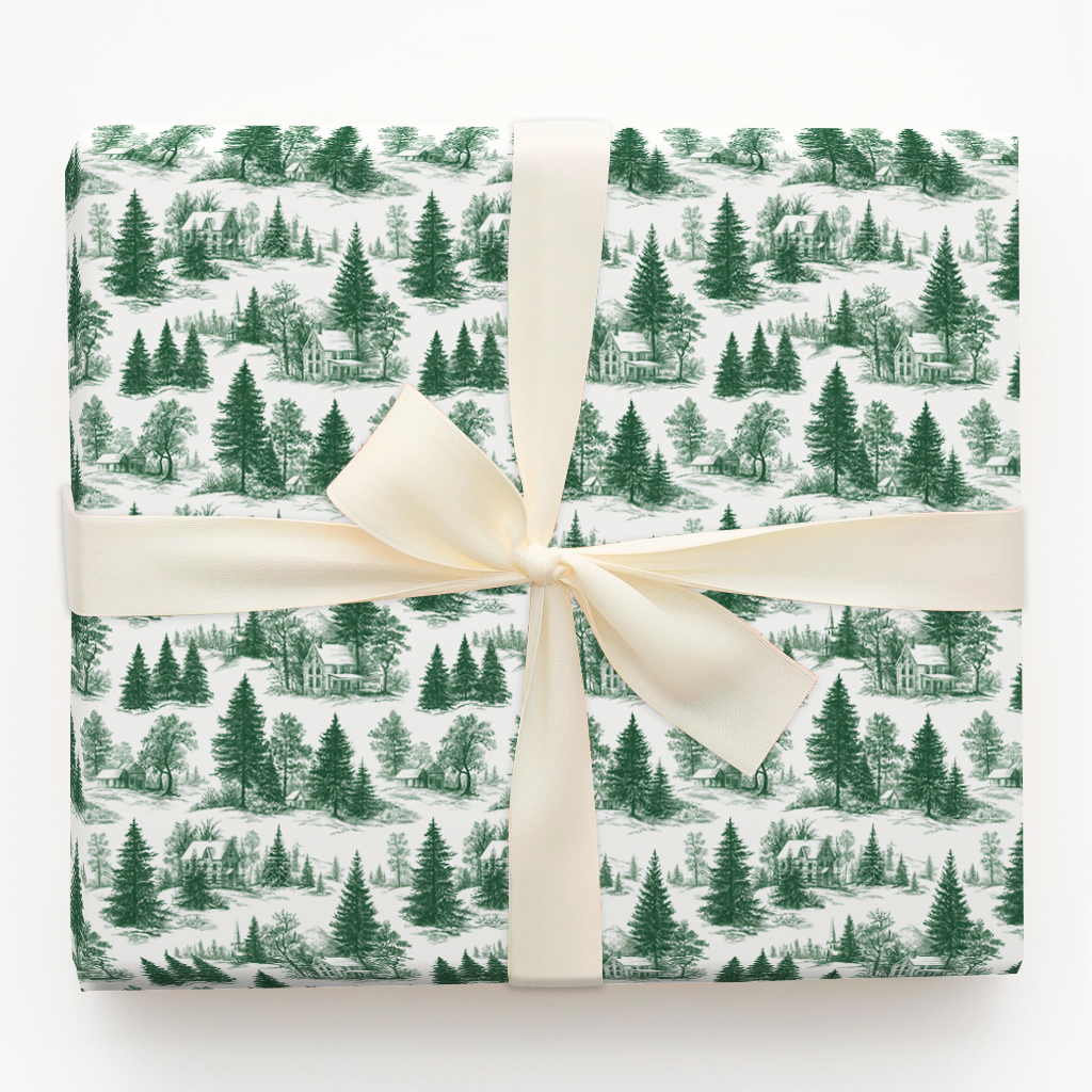 Snowy Farmhouse Toile