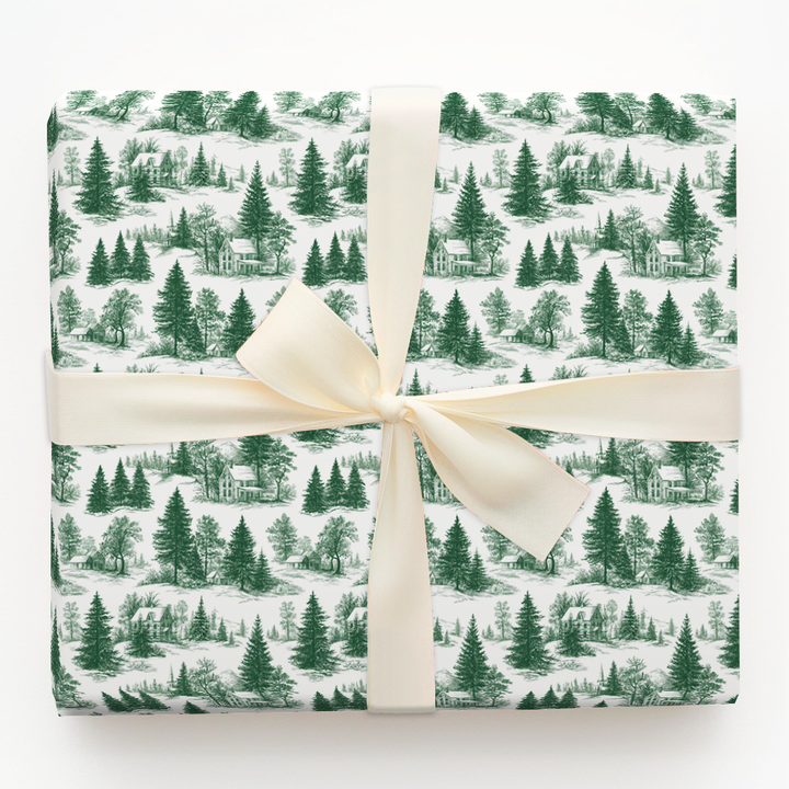 Snowy Farmhouse Toile