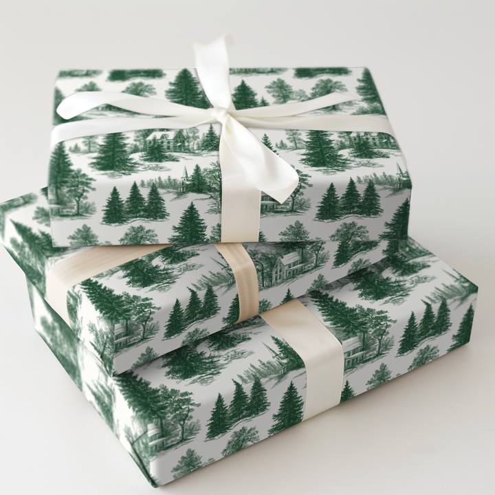 Snowy Farmhouse Toile
