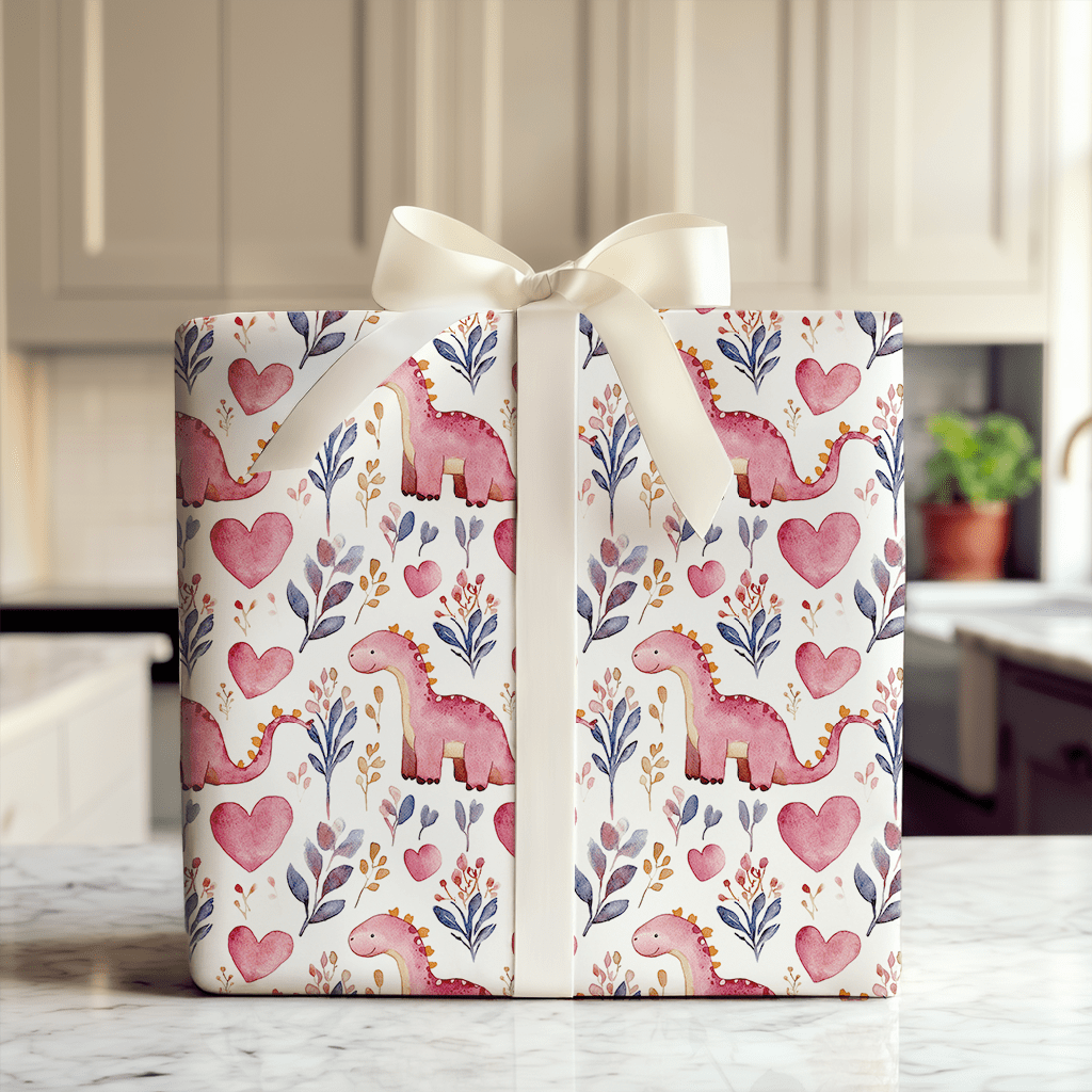 Roar for Love - Wrapping Paper - Aspen & Arlo