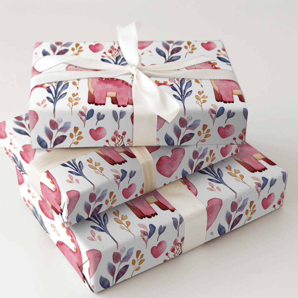 Roar for Love - Wrapping Paper - Aspen & Arlo