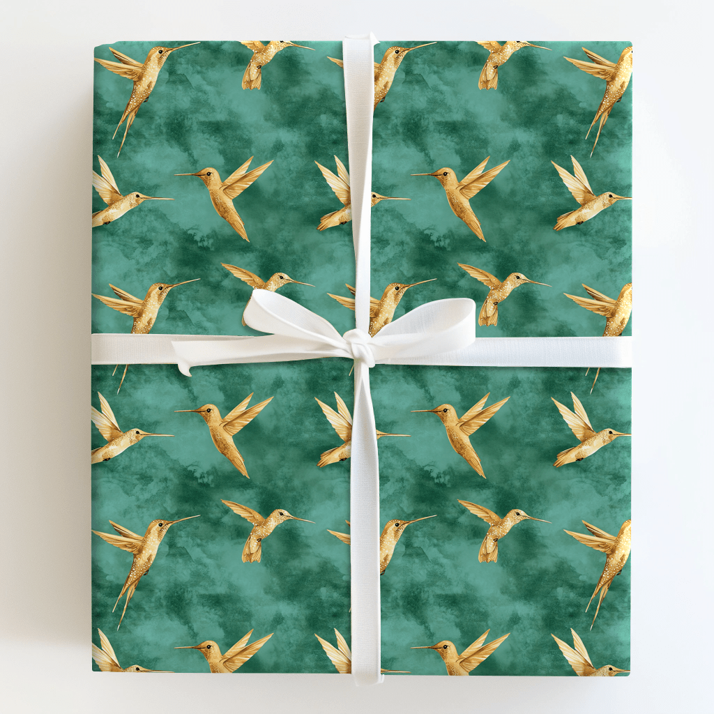 Humming Green - Wrapping Paper - Aspen & Arlo