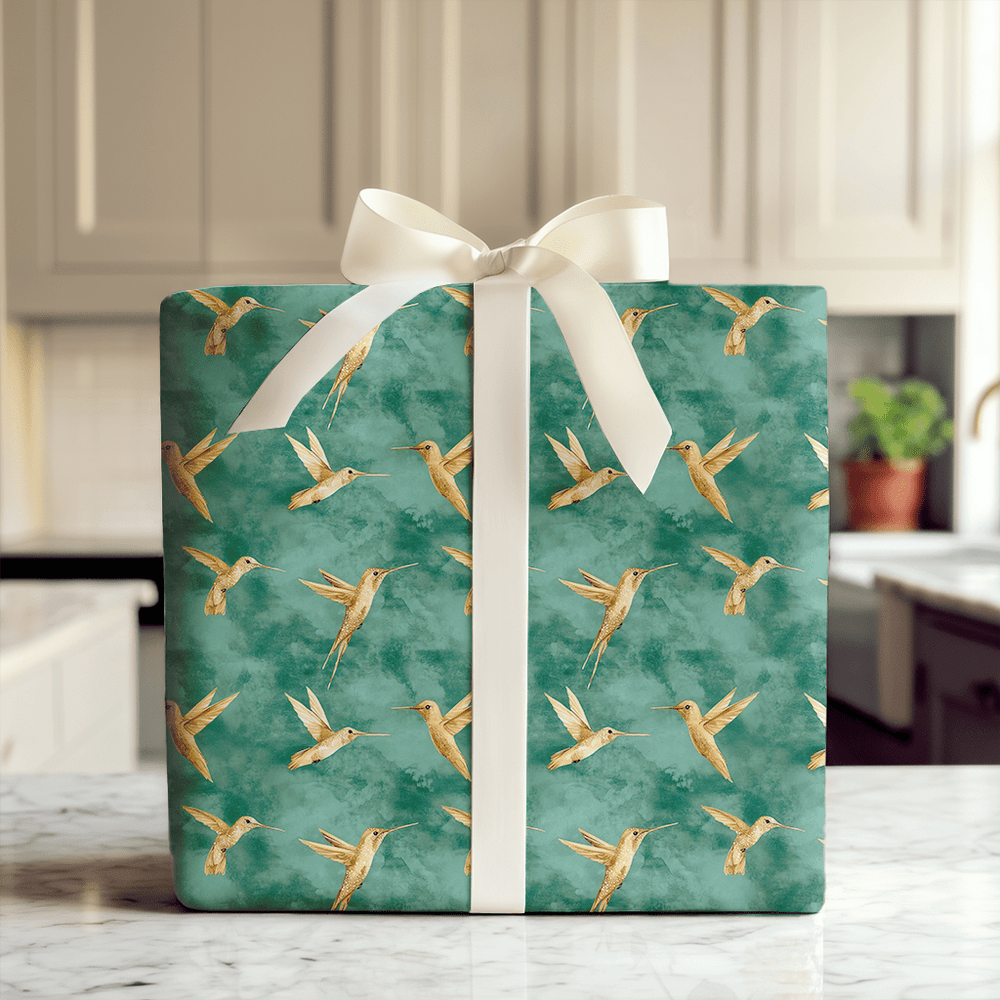Humming Green - Wrapping Paper - Aspen & Arlo