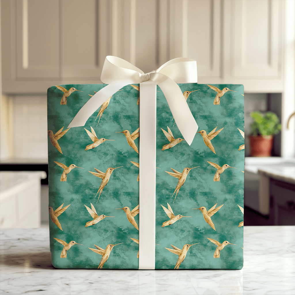 Humming Green - Wrapping Paper - Aspen & Arlo