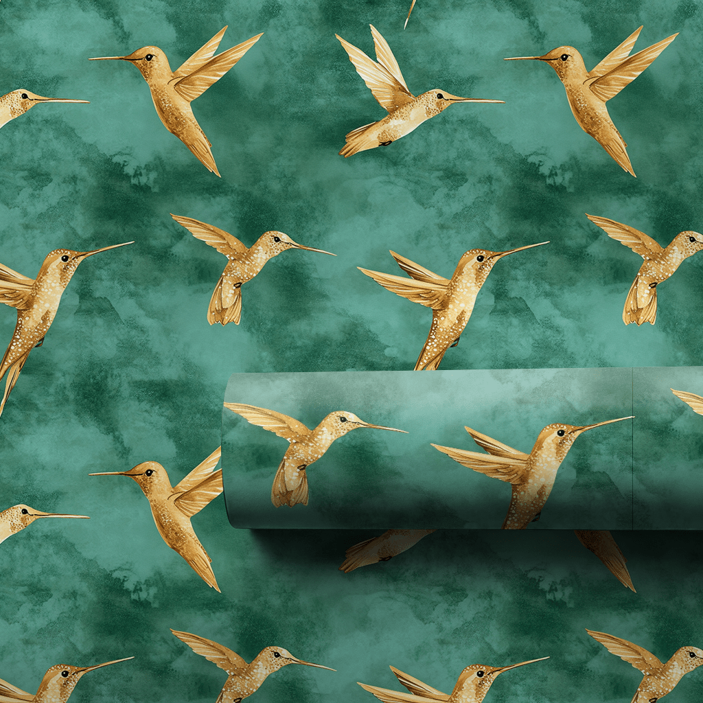 Humming Green - Wrapping Paper - Aspen & Arlo