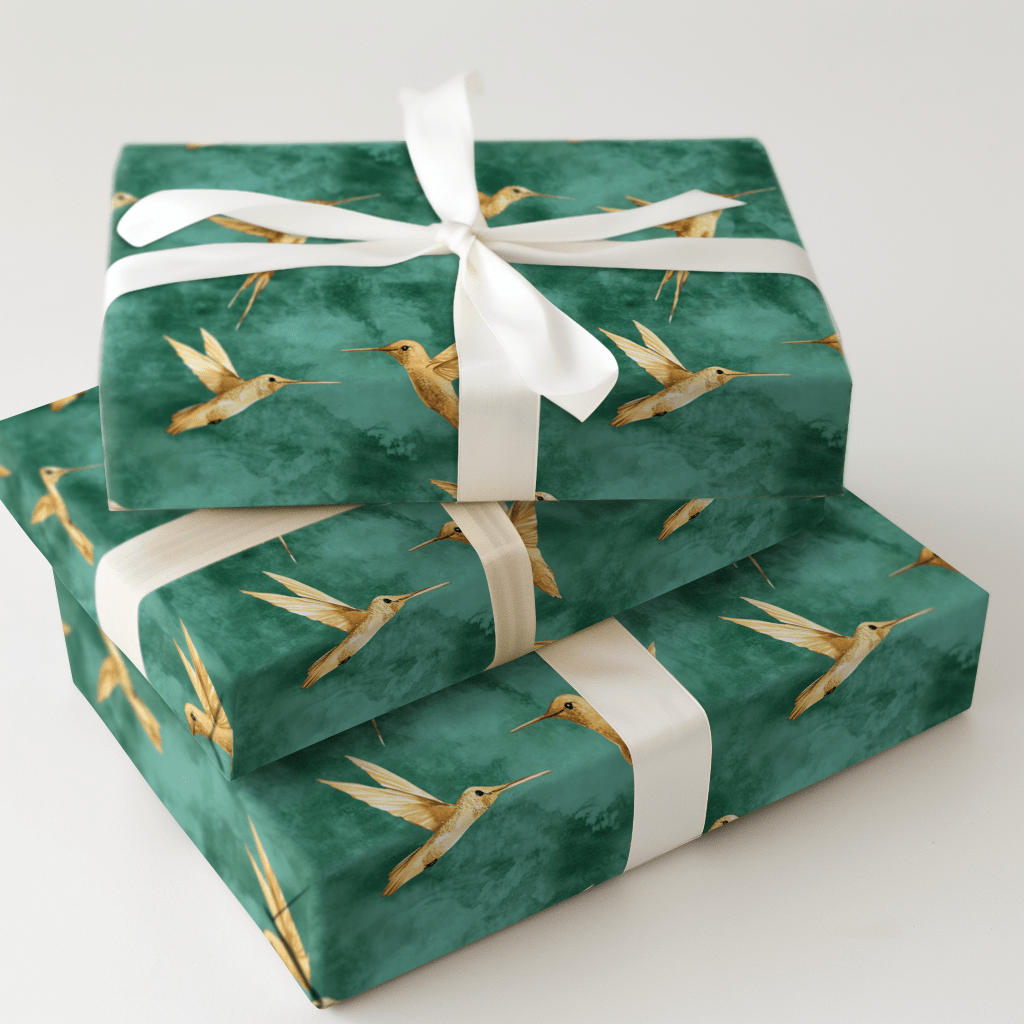 Humming Green - Wrapping Paper - Aspen & Arlo