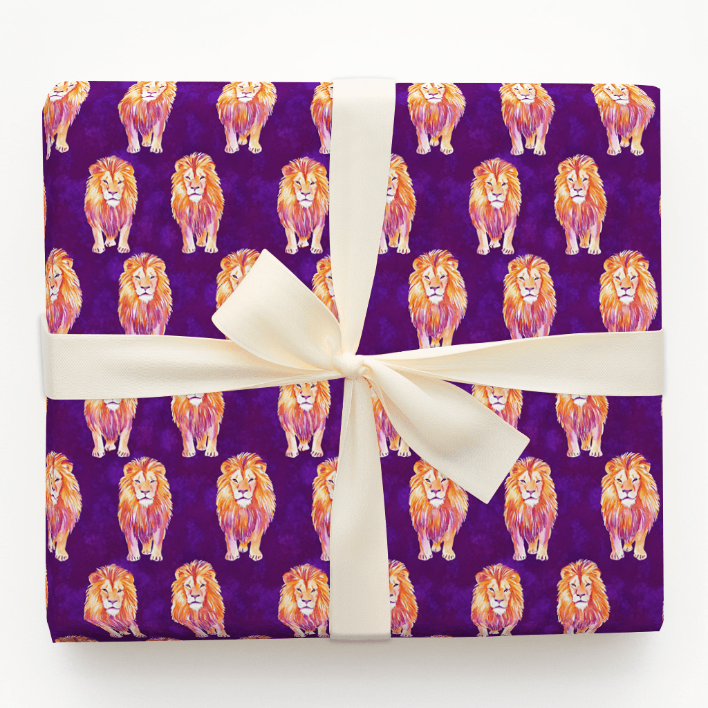 Lion Love - Wrapping Paper - Aspen & Arlo