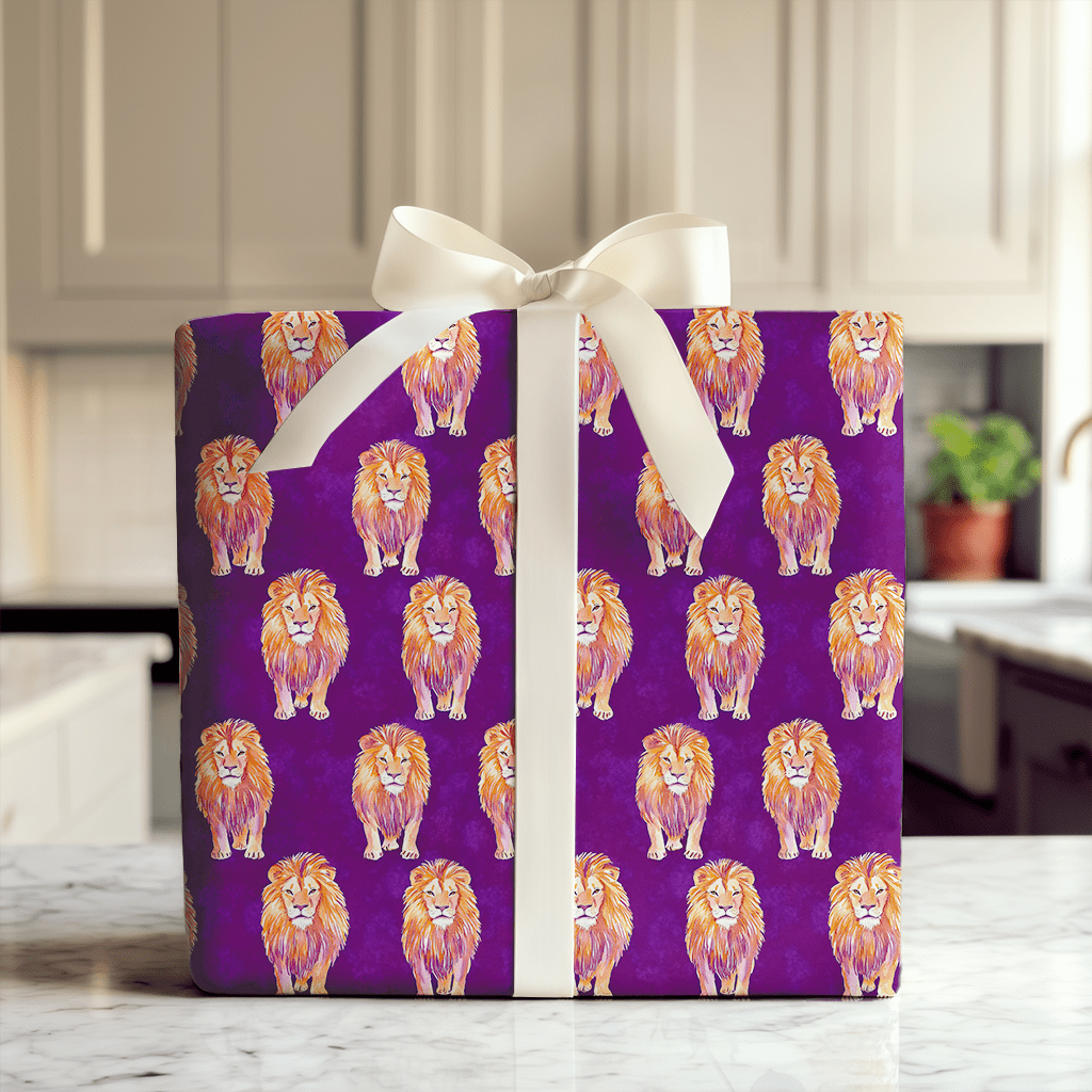 Lion Love - Wrapping Paper - Aspen & Arlo