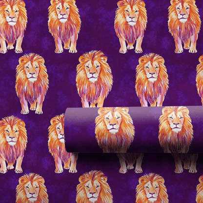Lion Love - Wrapping Paper - Aspen & Arlo