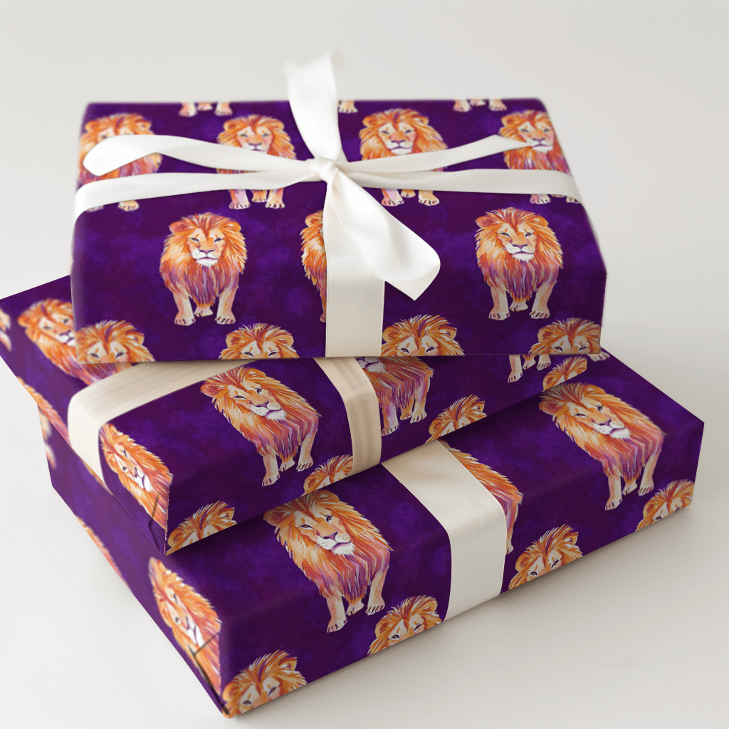 Lion Love - Wrapping Paper - Aspen & Arlo