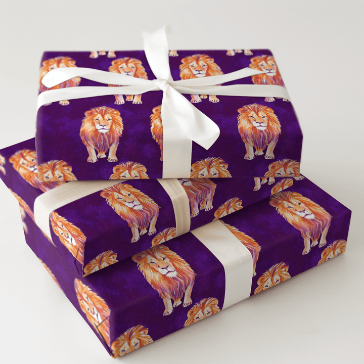 Lion Love - Wrapping Paper - Aspen & Arlo