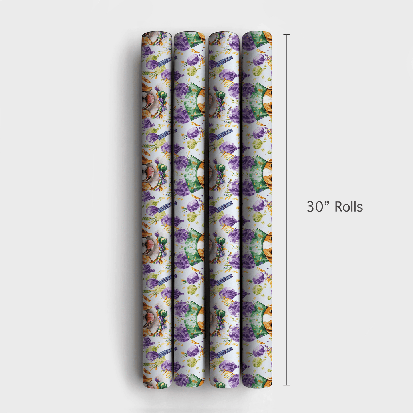 Mardi Gras Beagle - Wrapping Paper - Aspen & Arlo