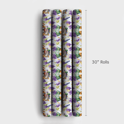 Mardi Gras Beagle - Wrapping Paper - Aspen & Arlo