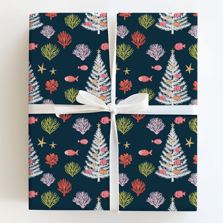 Christmas Coral - Wrapping Paper - Aspen & Arlo