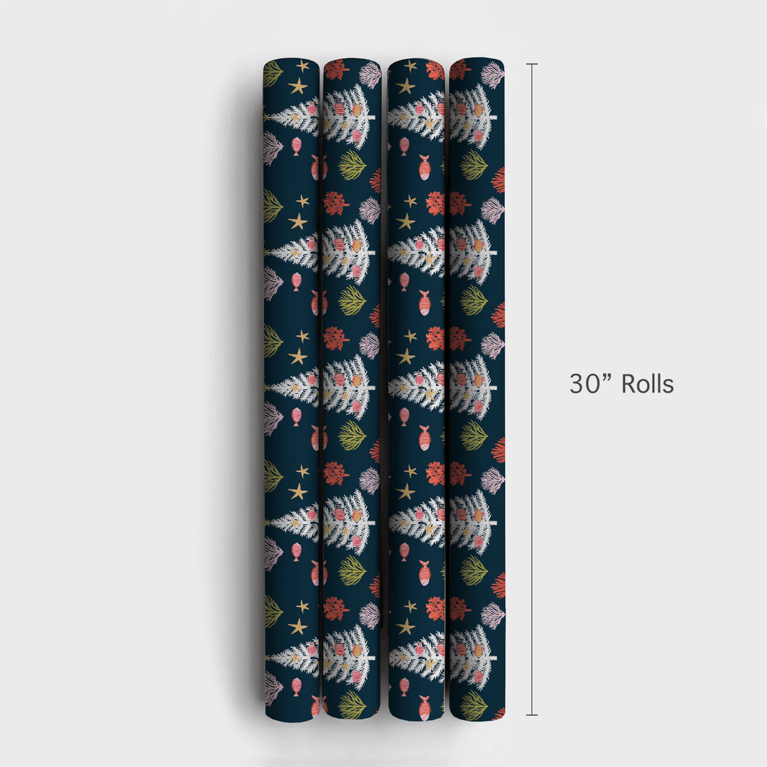 Christmas Coral - Wrapping Paper - Aspen & Arlo