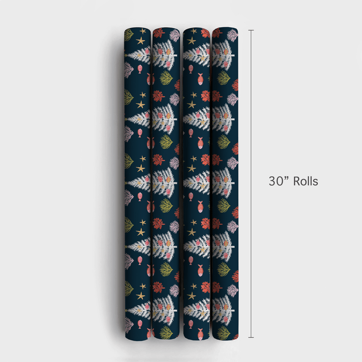 Christmas Coral - Wrapping Paper - Aspen & Arlo