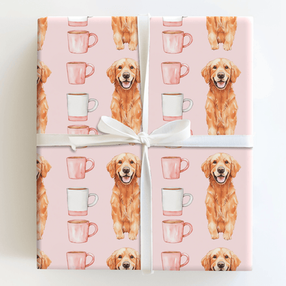 Coffee Day with the Red Golden - Wrapping Paper - Aspen & Arlo