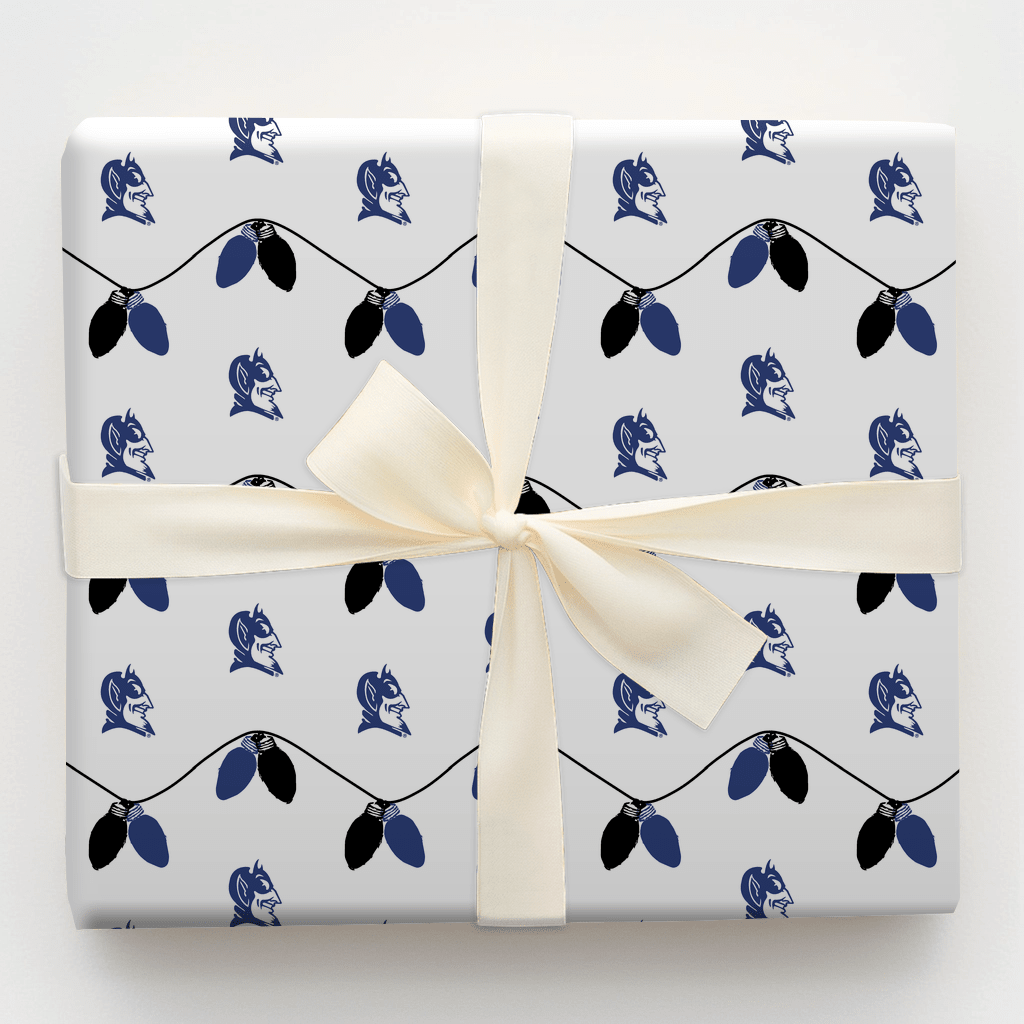 Blue Devils Bulbs - Wrapping Paper - Aspen & Arlo