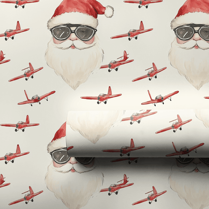 Flying Claus - Wrapping Paper - Aspen & Arlo