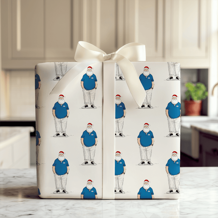 BYU Santa Polo - Wrapping Paper - Aspen & Arlo