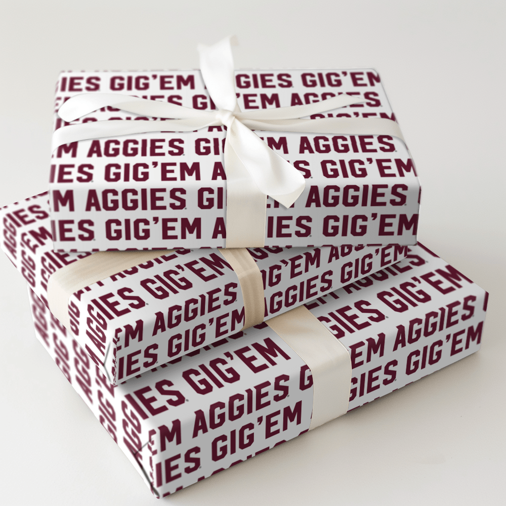 Gig Em - Wrapping Paper - Aspen & Arlo