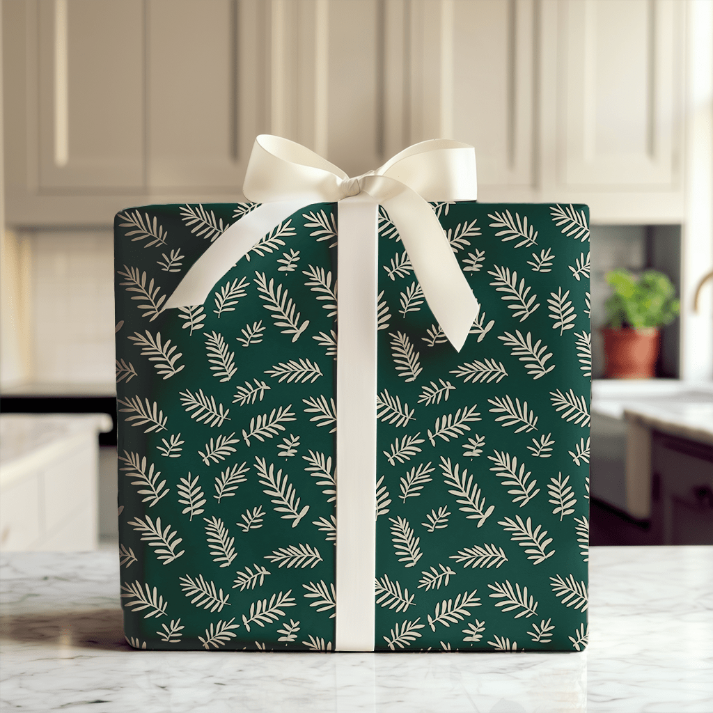 Pine Leaf Arrangement - Wrapping Paper - Aspen & Arlo