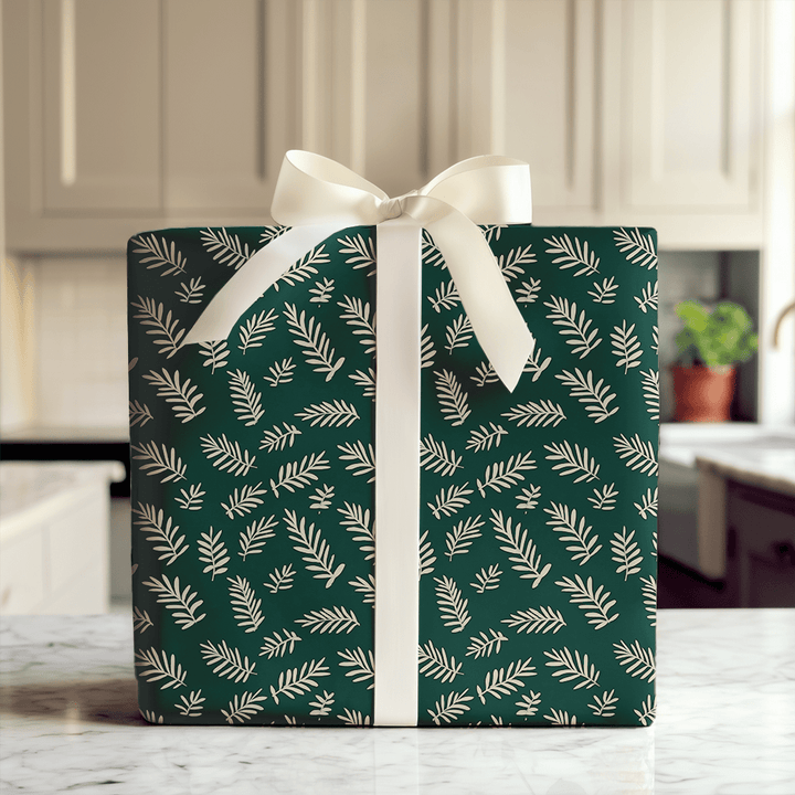 Pine Leaf Arrangement - Wrapping Paper - Aspen & Arlo