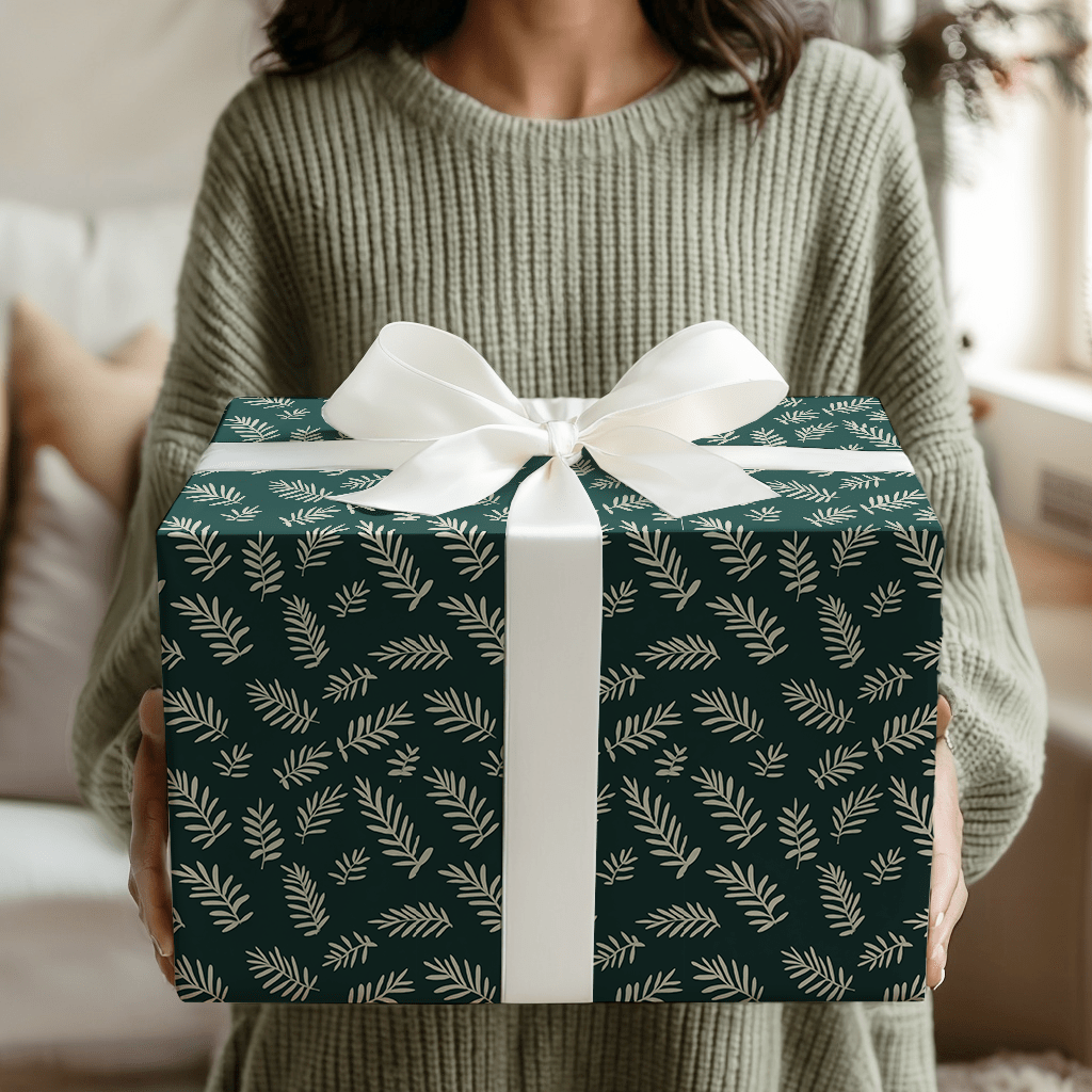 Pine Leaf Arrangement - Wrapping Paper - Aspen & Arlo