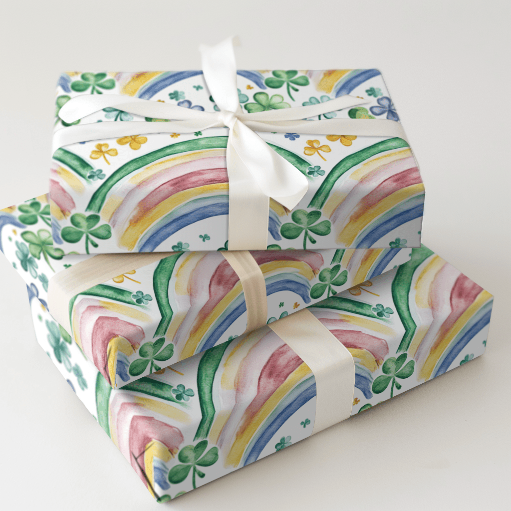 Luck at the End of the Rainbow - Wrapping Paper - Aspen & Arlo