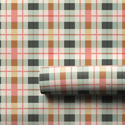 Scotty's Checkered Charm - Wrapping Paper - Aspen & Arlo