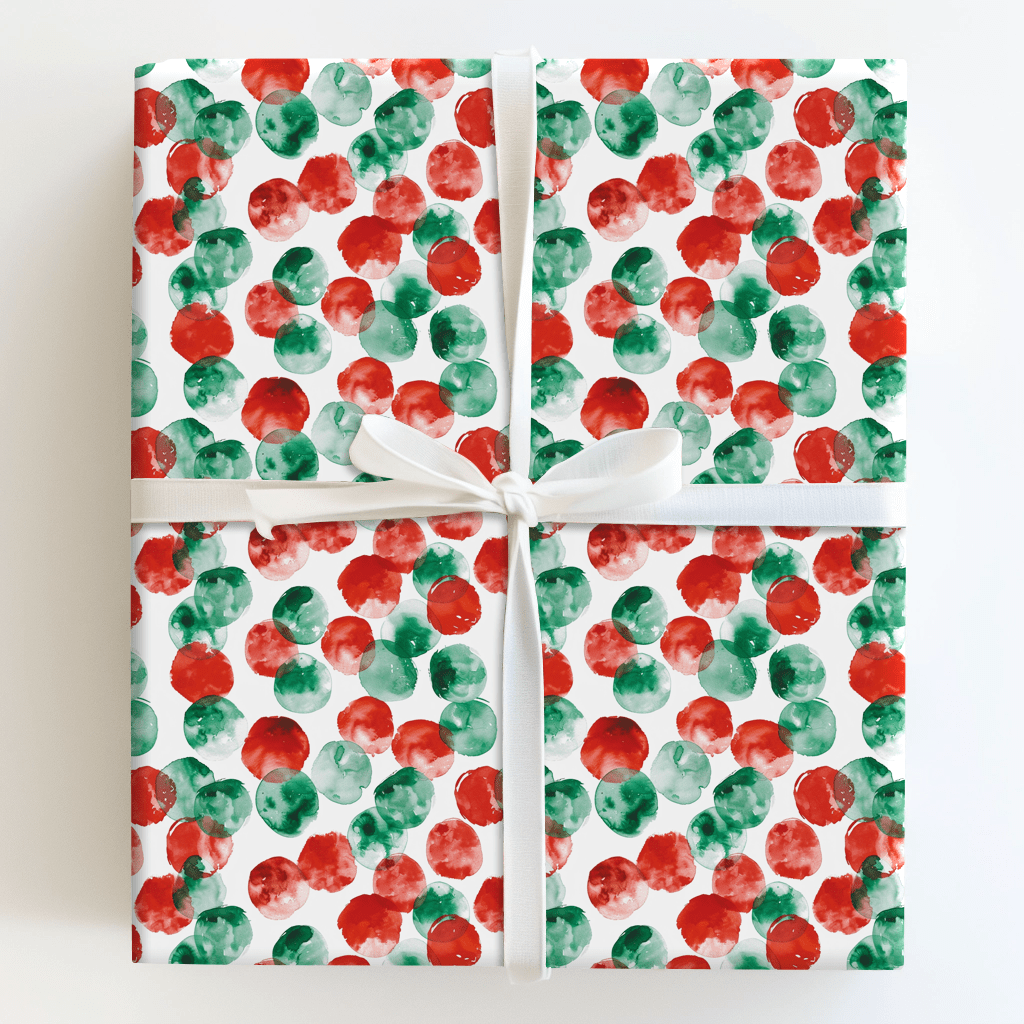 Santa Spots - Wrapping Paper - Aspen & Arlo